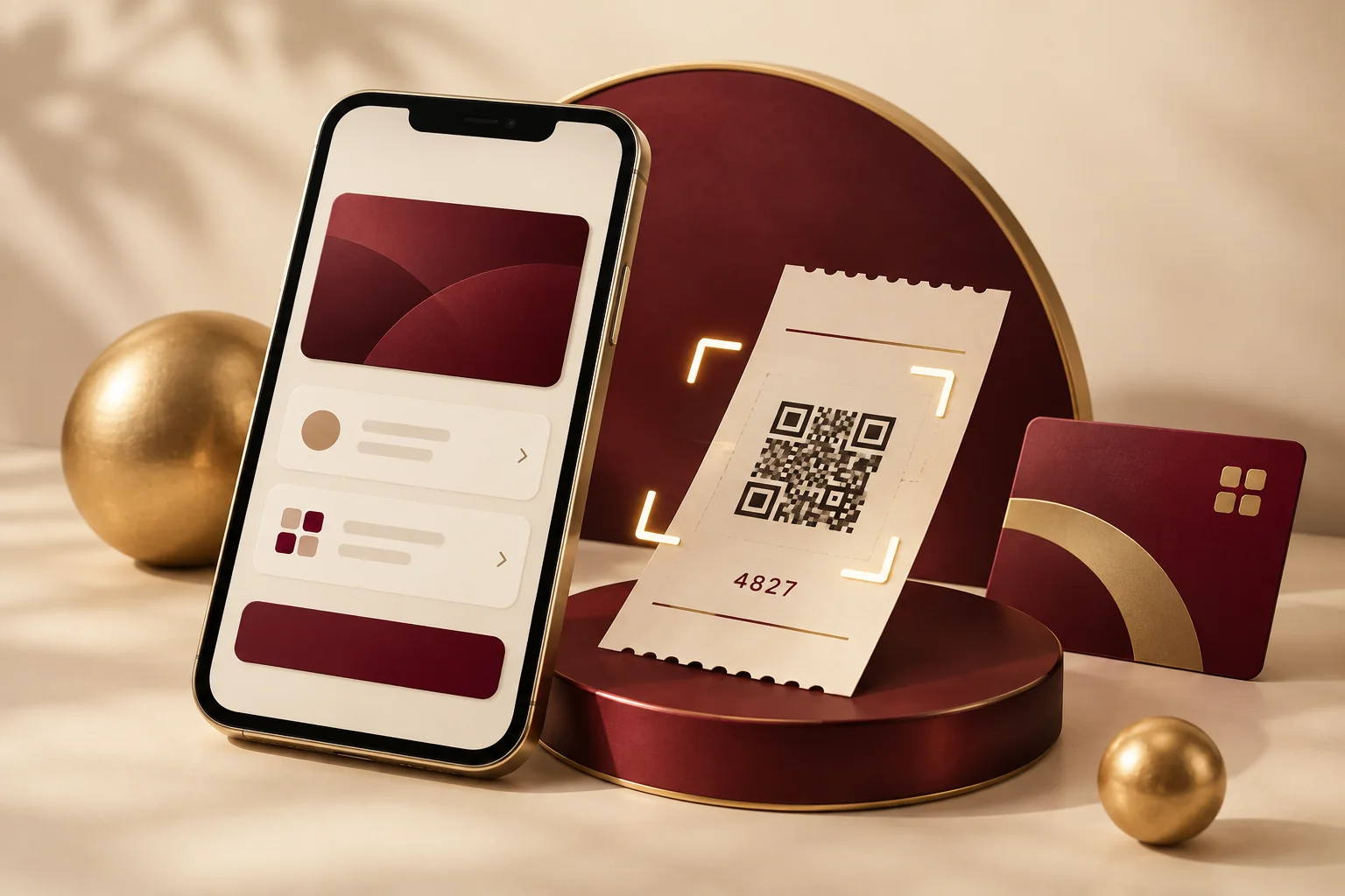 Illustration of a generic smartphone scanning a ticket beside a membership card