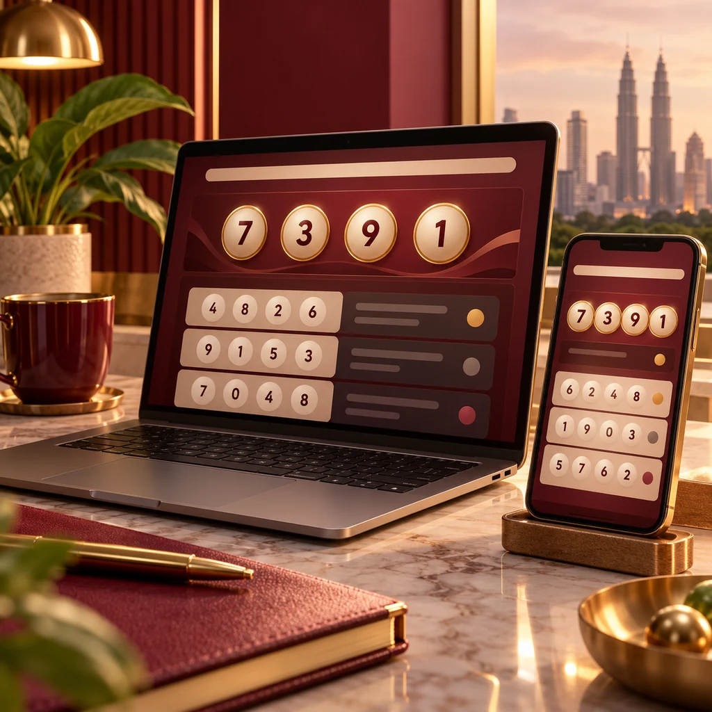 How to Check Magnum 4D Results Online: Official Website & App Guide — editorial illustration